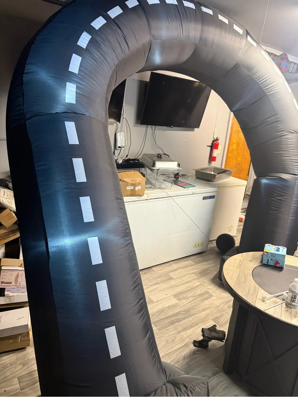 Inflatable Race Track Archway - Black